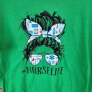 Repurposed New FOL T-Shirt Screen Print #Nurselife Size L